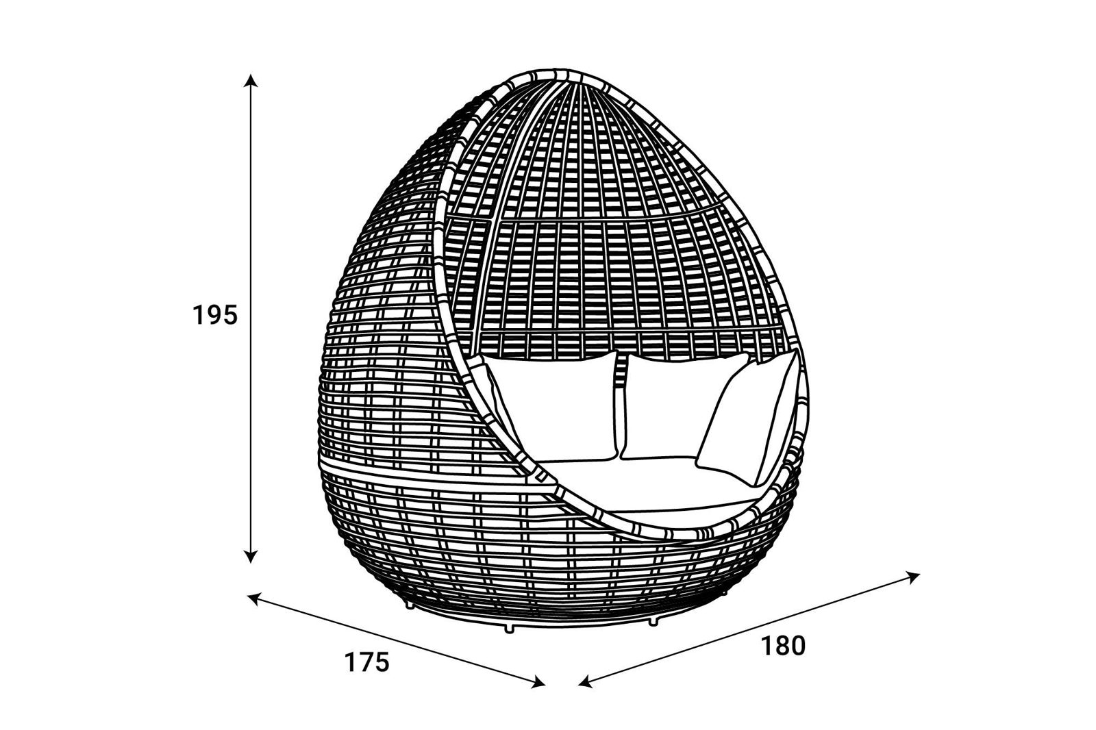 Bain de soleil double Le Baril — vue 4