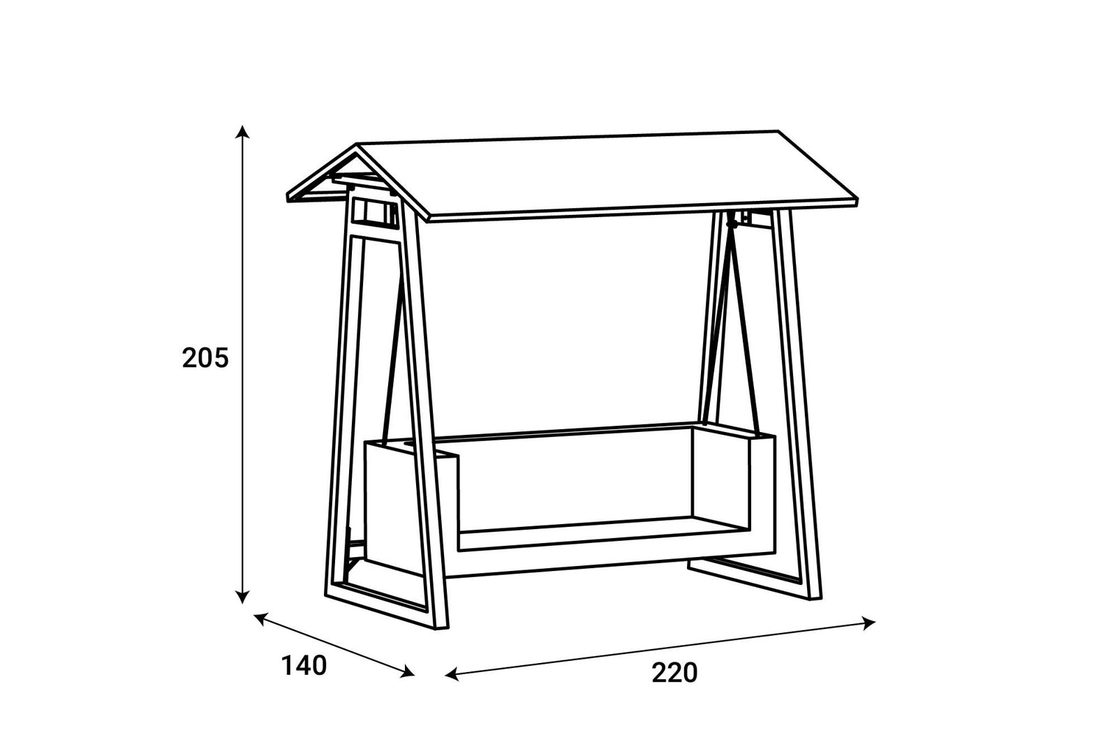 Fauteuil suspendu Ti-Sable — vue 4