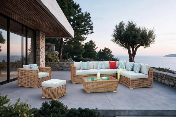 Salon de jardin d'angle Grands-Bois